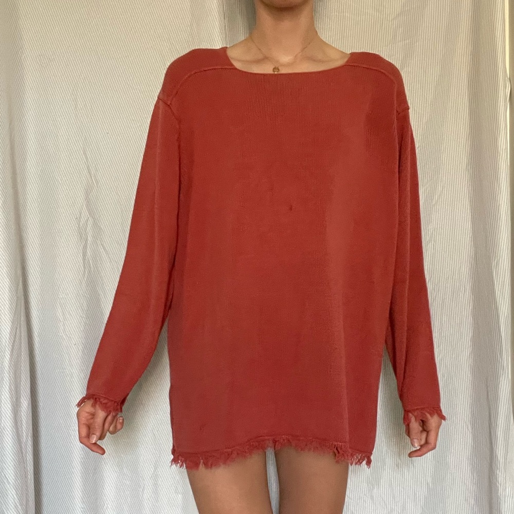 Beautiful red knit dress or sweater